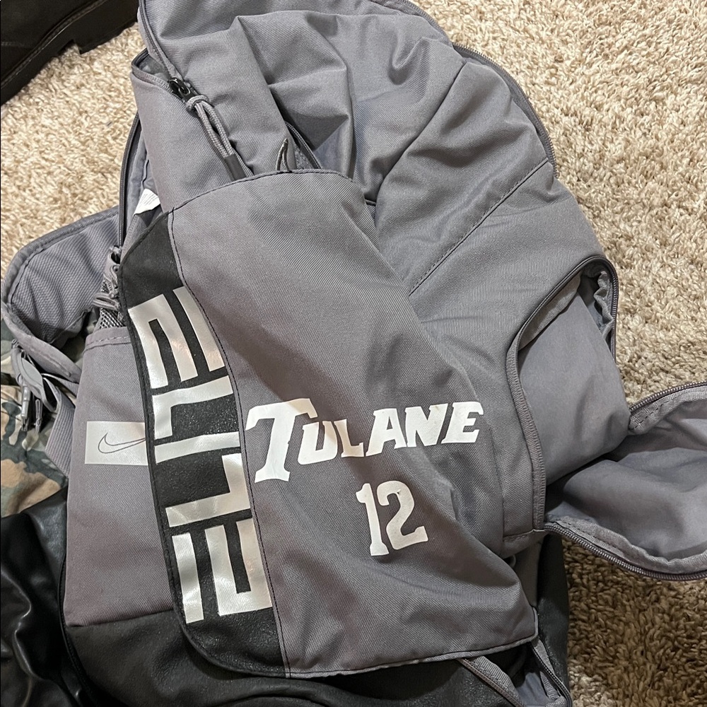 Nike Gray Elite Tulane backpack